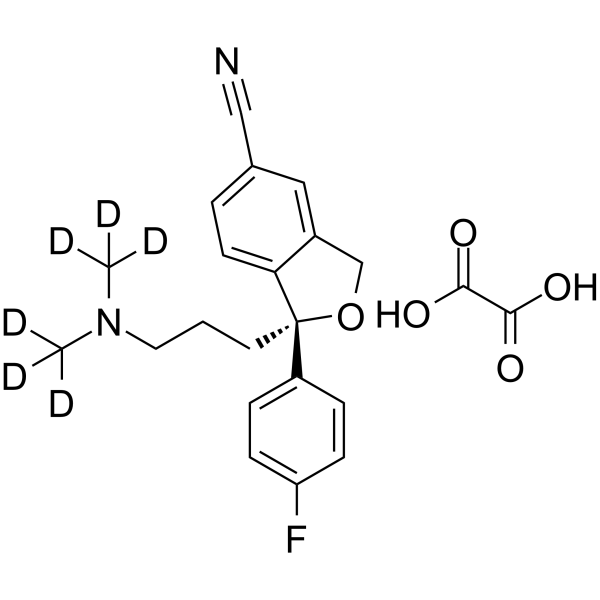 Escitalopram-d6 oxalate (escitalopram d6 oxalate) 1217733-09-9